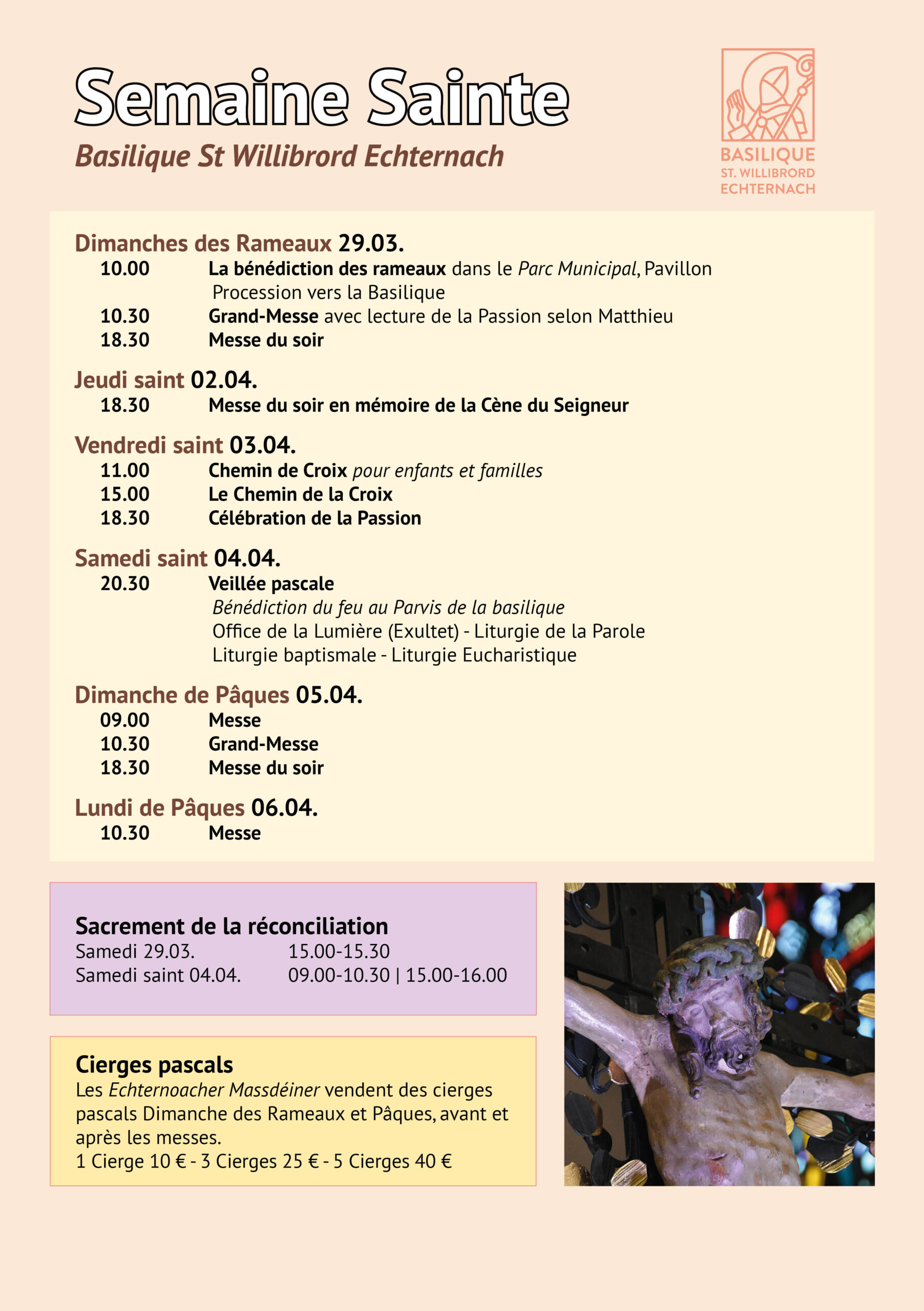 Affiche Semaine sainte