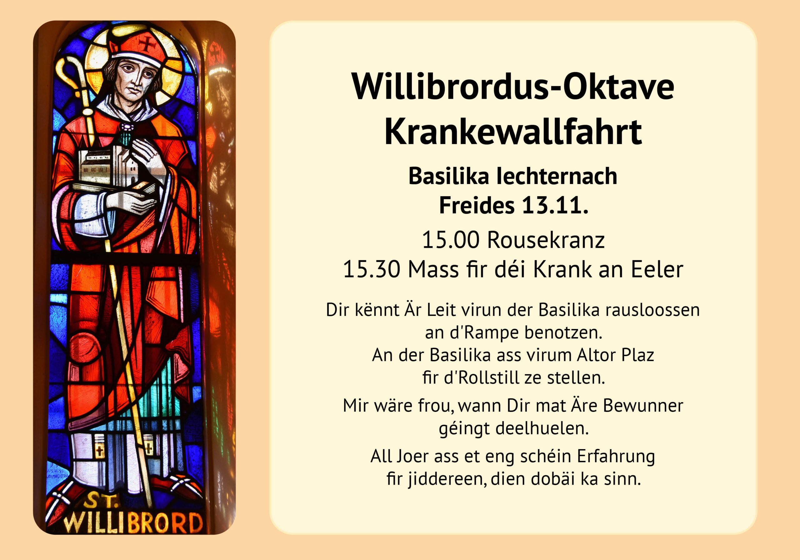 Wallfahrt Eeler Leit Flyer A6